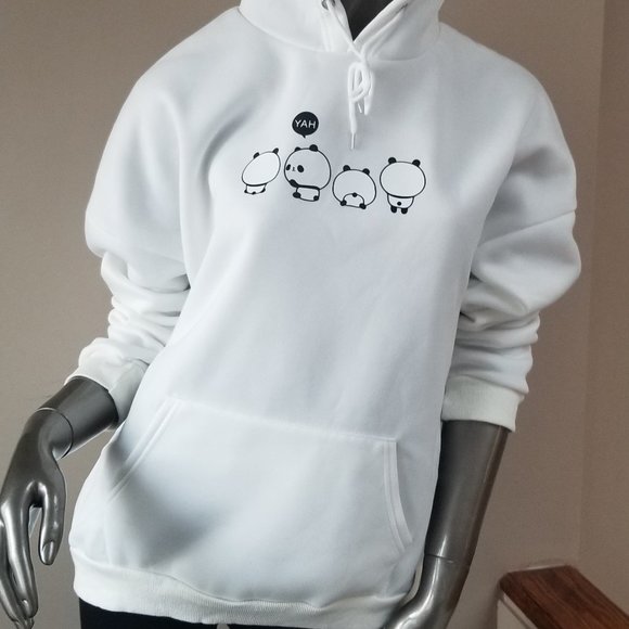 Panda White Hoodie - Picture 2 of 4
